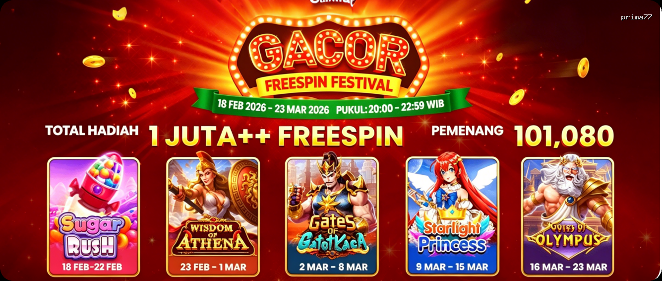 Login prima77 Sekarang Bonus Melimpah